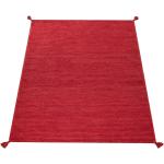Rote Moderne Paco Home Webteppiche aus Baumwolle 