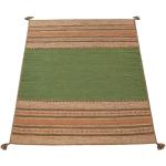 Reduzierte Grüne Gestreifte Moderne Paco Home Orientteppiche aus Baumwolle 