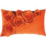 Orange Blumen Pad Kissenbezüge Orangen aus Polyester trocknergeeignet 50x30 cm 
