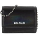 Palm Angels Portemonnaies - Holographic Flap Wallet&Chain Black Whit - Gr. unisize - in Schwarz - für Damen