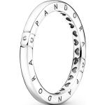 Silberne PANDORA Logo Ringe mit Herz aus Silber 56mm 