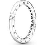 PANDORA Logo Ringe mit Herz aus Silber 54mm 