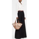 Braune Saint Laurent Paris Korbtaschen aus Kalbsleder für Damen 