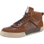 Braune Pantofola D´Oro Hohe Sneaker Schnürung aus Leder für Herren Größe 43 