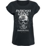 Schwarze Parkway Drive Rundhals-Auschnitt T-Shirts aus Baumwolle für Damen Größe M 
