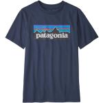 Marineblaue Klassische Patagonia Logo Bio Nachhaltige Kinder-T-Shirts aus PVC für Jungen 