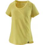 Reduzierte Gelbe Streetwear Kurzärmelige Patagonia Capilene Nachhaltige T-Shirts aus Jersey für Damen Größe XS 