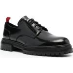 Reduzierte Schwarze 424 FourTwoFour Oxford Schuhe Schnürung aus Kalbsleder für Herren Größe 45 