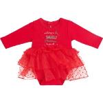 Rote Langärmelige Kinderlangarmkleider für Babys Größe 68 