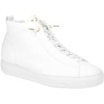 Weiße Paul Green Plateau Sneaker Reißverschluss aus Glattleder mit herausnehmbarem Fußbett für Damen Größe 42 