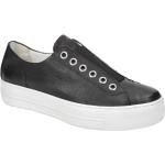 Schwarze Paul Green Plateau Sneaker aus Glattleder mit herausnehmbarem Fußbett für Damen Größe 35,5 