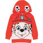 Rote Langärmelige Paw Patrol Marshall Kinderkapuzenpullover & Kinderkapuzensweater aus Baumwolle für Jungen Größe 110 