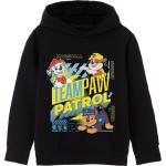 Schwarze Langärmelige Paw Patrol Chase Kinderkapuzenpullover & Kinderkapuzensweater aus Baumwolle für Jungen Größe 128 