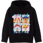 Schwarze Print Langärmelige Paw Patrol Skye Kinderkapuzenpullover & Kinderkapuzensweater aus Baumwolle für Mädchen 