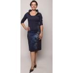 Blaue Elegante Bio Abendkleider & festliche Kleider aus Lyocell für Damen Größe XS 