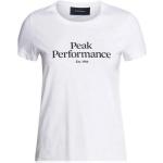 Weiße Streetwear Peak Performance Damensportshirts aus Baumwolle Größe L 