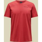 Rote Klassische Peak Performance T-Shirts für Damen Größe M 