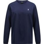 Blaue Atmungsaktive Peak Performance Trail Herrensportbekleidung aus Polyester Größe L 