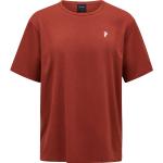 Braune Atmungsaktive Peak Performance Trail T-Shirts aus Polyester für Herren Größe L 
