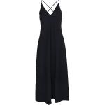 Reduzierte Marineblaue Maxi V-Ausschnitt Maxikleider & lange Kleider aus Elastan für Damen Größe M 