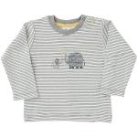 People Wear Organic Langarmshirt "Elefant", weiß geringelt/bedruckt, 100% Baumwolle (bio)