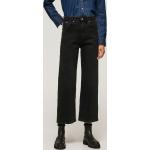 Schwarze Pepe Jeans High Waist Jeans aus Denim für Damen Größe XS 