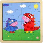 Meme / Theme Dinosaurier Dinosaurier Kinderpuzzles Dinosaurier aus Holz für 3 bis 5 Jahre 