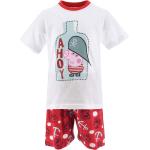 Rote Peppa Wutz Kinderpyjamas & Kinderschlafanzüge aus Baumwolle 