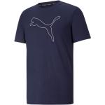 Reduzierte Blaue Kurzärmelige Puma T-Shirts Katzen für Herren Größe M 