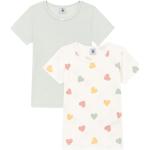 Petit Bateau - T-Shirt Hearts 2Er Pack In Bunt, Gr.110 bunt 110