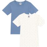 Petit Bateau - T-Shirt Stars 2Er Pack In Weiß/Blau, Gr.110 weiß/blau 110
