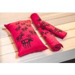 Fuchsiafarbene Handtuch Sets aus Leinen maschinenwaschbar 45x60 1 Teil 