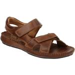Braune Pikolinos Tarifa Komfortsandalen aus Glattleder mit herausnehmbarem Fußbett für Herren Größe 50 