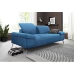 Blaue Moderne Places of Style Dreisitzer-Sofas 