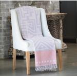Pinke Aranda Tagesdecken & Bettüberwürfe aus Baumwolle 