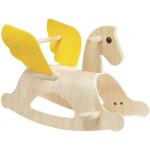 PlanToys Pferde & Pferdestall Schaukeltiere & Schaukelspielzeug aus Holz für 12 bis 24 Monate 