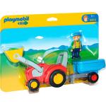 Playmobil 1.2.3 Bauernhof Spiele & Spielzeug Traktor aus Kunststoff für 12 bis 24 Monate 