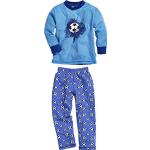 Reduzierte Blaue Langärmelige Playshoes Nachhaltige Kinderpyjamas & Kinderschlafanzüge aus Baumwolle für Jungen Größe 86 2 Teile 