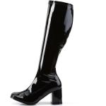 Schwarze Pleaser Gogo-300 High-Heel Stiefel aus Kunstleder für Damen 