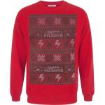 Rote Langärmelige Pokemon Weihnachtspullover & Christmas Sweater aus Baumwolle für Herren Größe S 