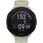 Weiße Sportliche Polar Armbanduhren mit Touchscreen-Zifferblatt mit GPS mit Schrittzähler zum Laufen 