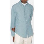 Blaue Langärmelige Ralph Lauren Polo Ralph Lauren Button Down Hemden aus Baumwolle für Herren 
