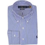 Blaue Langärmelige Ralph Lauren Polo Ralph Lauren Button Down Hemden aus Elastan für Herren Größe XL 