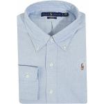 Blaue Business Langärmelige Ralph Lauren Polo Ralph Lauren Slim Fit Hemden aus Baumwolle für Herren Übergrößen 