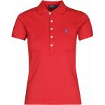 Rote Kurzärmelige Ralph Lauren Polo Ralph Lauren Kurzarm Poloshirts aus Baumwolle für Damen Größe XS 