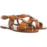 Polo Ralph Lauren Sandalen - Plo Rng Flat Sandal - Gr. 36 (EU) - in Braun - für Damen