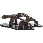 Polo Ralph Lauren Sandalen - Plo Rng Flat Sandal - Gr. 36 (EU) - in Schwarz - für Damen