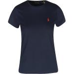 Marineblaue Kurzärmelige Ralph Lauren Polo Ralph Lauren T-Shirts aus Baumwolle für Damen Größe L 