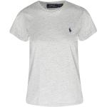Graue Kurzärmelige Ralph Lauren Polo Ralph Lauren T-Shirts aus Baumwolle für Damen Größe XL 