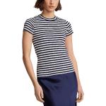 Reduzierte Marineblaue Kurzärmelige Ralph Lauren Polo Ralph Lauren T-Shirts aus Baumwolle für Damen Größe XS 